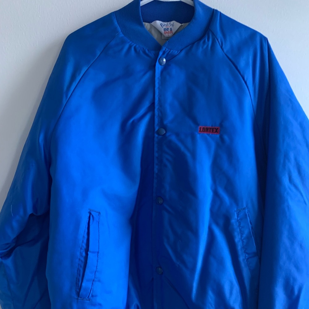 Vintage Snap Button Varsity Jacket.